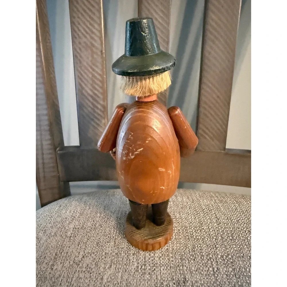Expertic Vintage Wooden Incense Smoker Mushroom Hunter Made in GDR East Germany